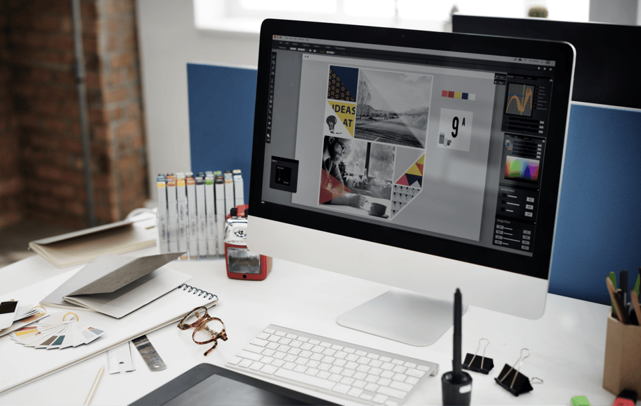 Laptop met ontwerptool