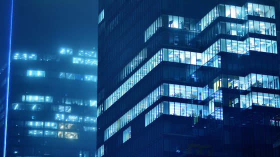 Office building at night