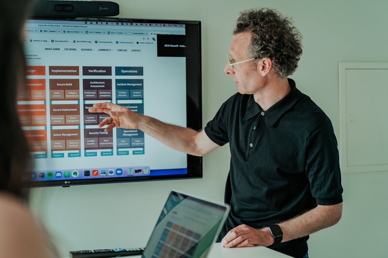 Stijn Van den Enden giving workshop at ACA Group