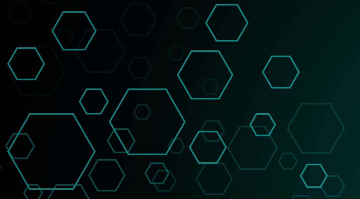 hexagon background - data mesh theme