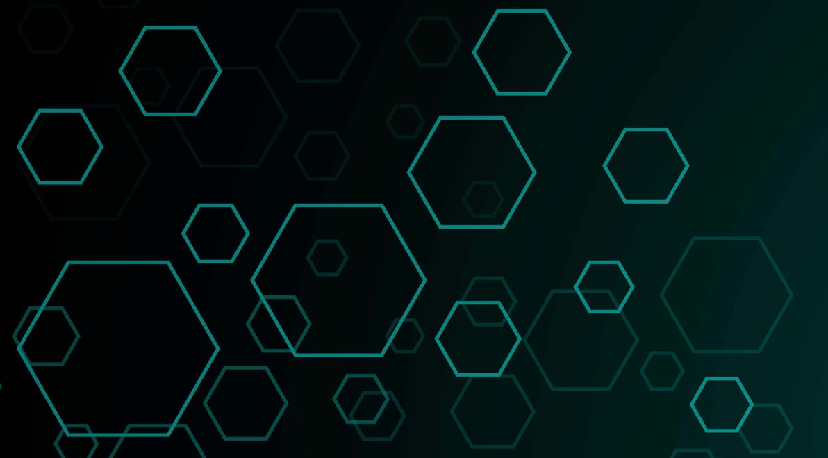 hexagon background - data mesh theme
