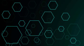 hexagon background - data mesh thema