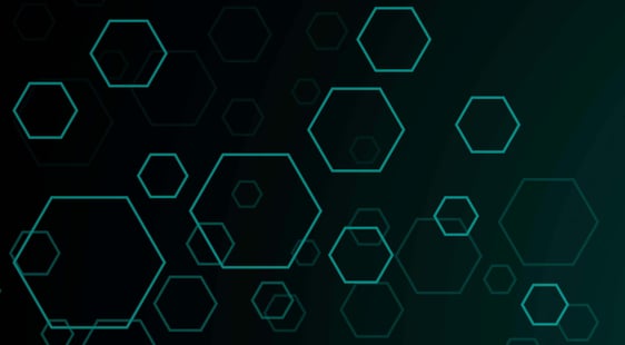 hexagon background - data mesh thema