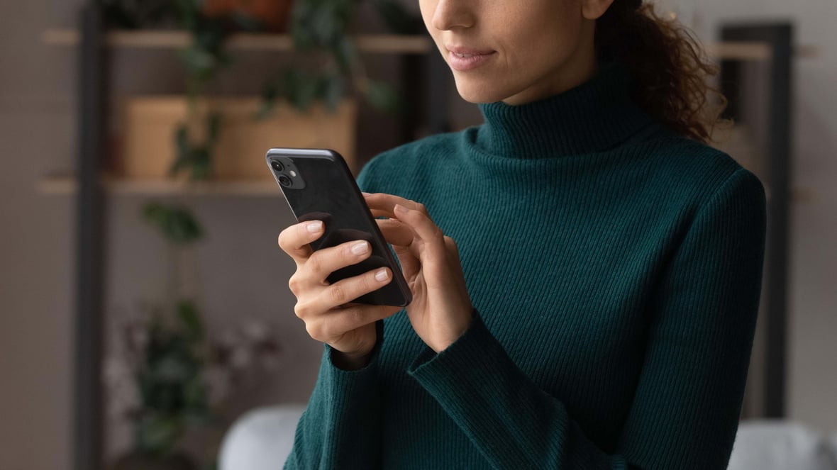 woman using mobile phone
